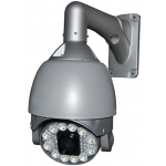 6.9-Inch 540TVL Outdoor / Indoor 26X Zoom Speed Dome PTZ CCTV Camera with LED Array and OSD Menu
